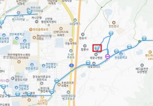 새로나병원 오시는 방법 (버스이용시)